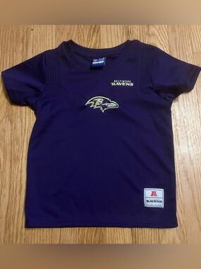 Baltimore Ravens Little Boys Jersey Shirt With Embroidered Logo - Size 4